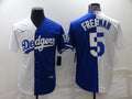 Men's Los Angeles Dodgers Freddie Freeman #5 White/Blue Replica Baseball jersey