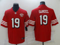 Men's San Francisco 49ers Deebo Samuel #19 Red 75th Anniversary Game jersey