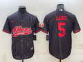Men's San Francisco 49ers Trey Lance #5 Black Player jersey Joint Edition
