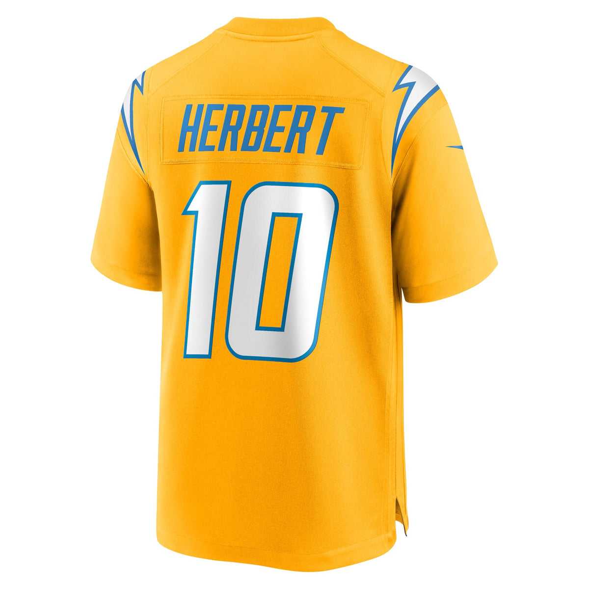 Los Angeles Chargers Justin Herbert Gold Alternate Charger Power Game Player Jersey