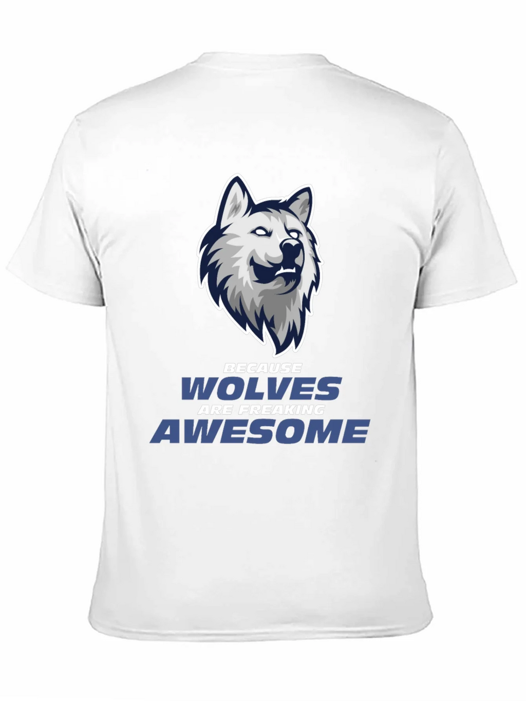 Wolf Graphic Tee - Wolves Are Awesome Black T-Shirt