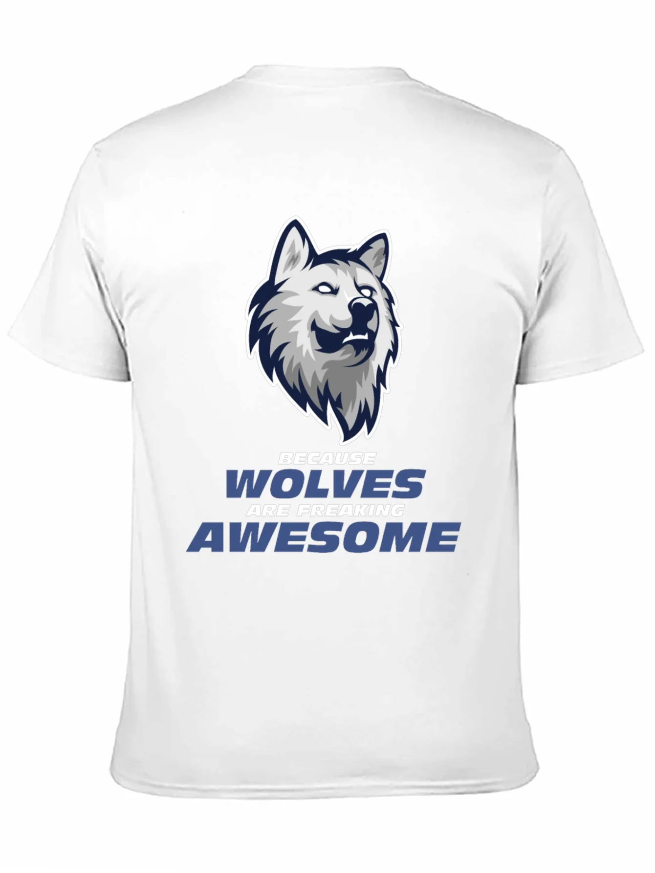 Wolf Graphic Tee - Wolves Are Awesome Black T-Shirt