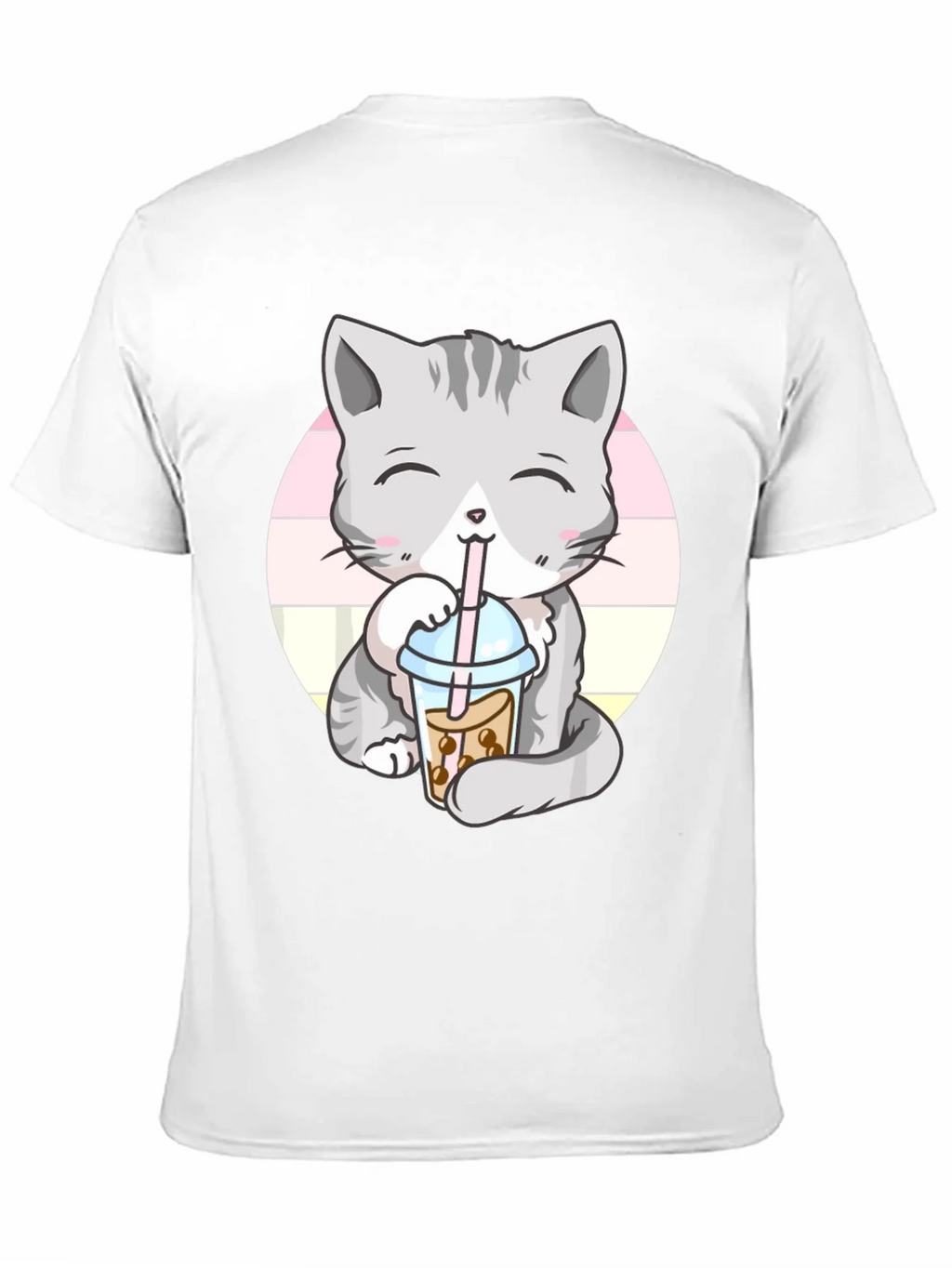 Kawaii Cat Boba Tea Graphic Tee