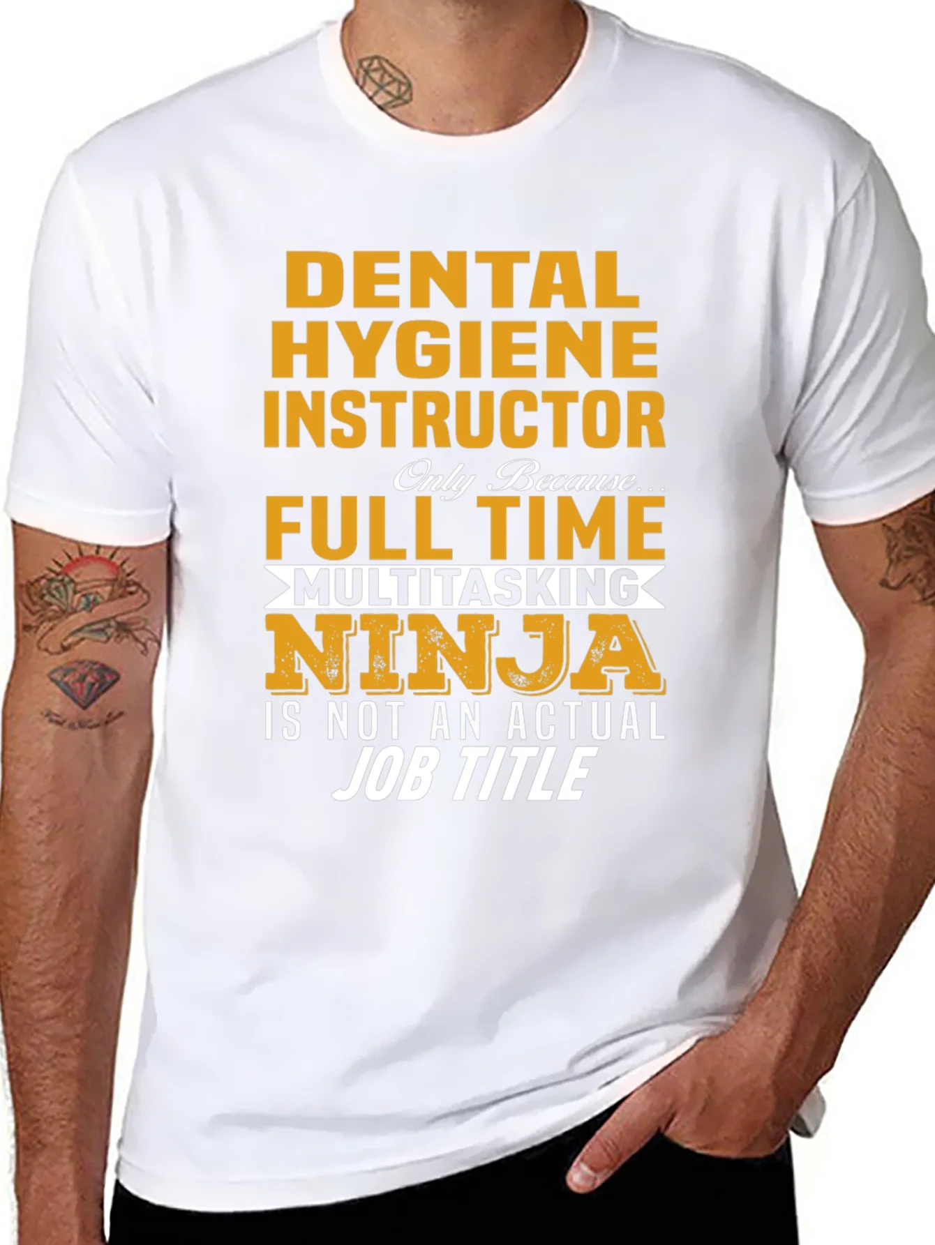 Dental Hygiene Instructor Multitasking Ninja T-Shirt