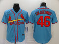Men's St. Louis Cardinals Paul Goldschmidt #46 Blue Replica Baseball Jersey1