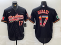 Men's Los Angeles Dodgers Shohei Ohtani #17 Black Replica Player Name jersey