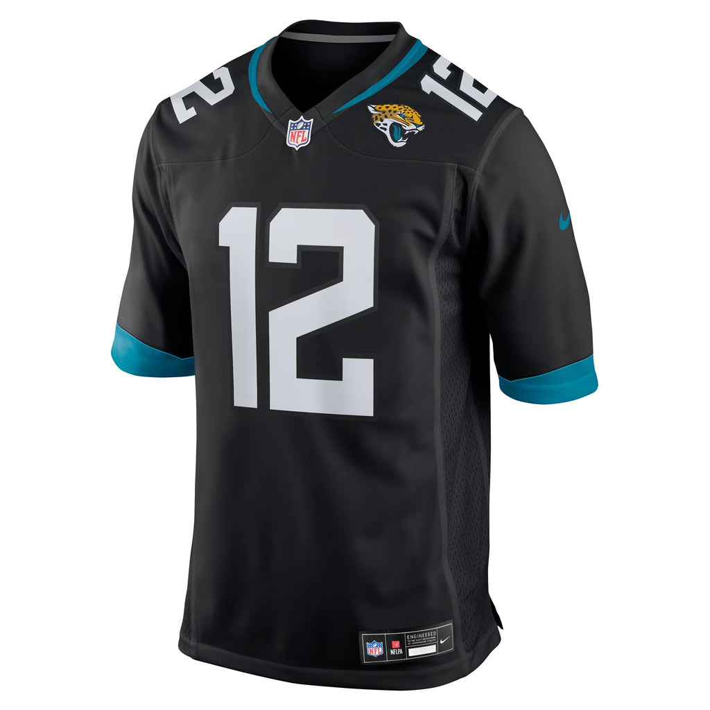 Jacksonville Jaguars Travis Hunter Black 2025 NFL Draft First Round Pick Alternate Game Player Jersey