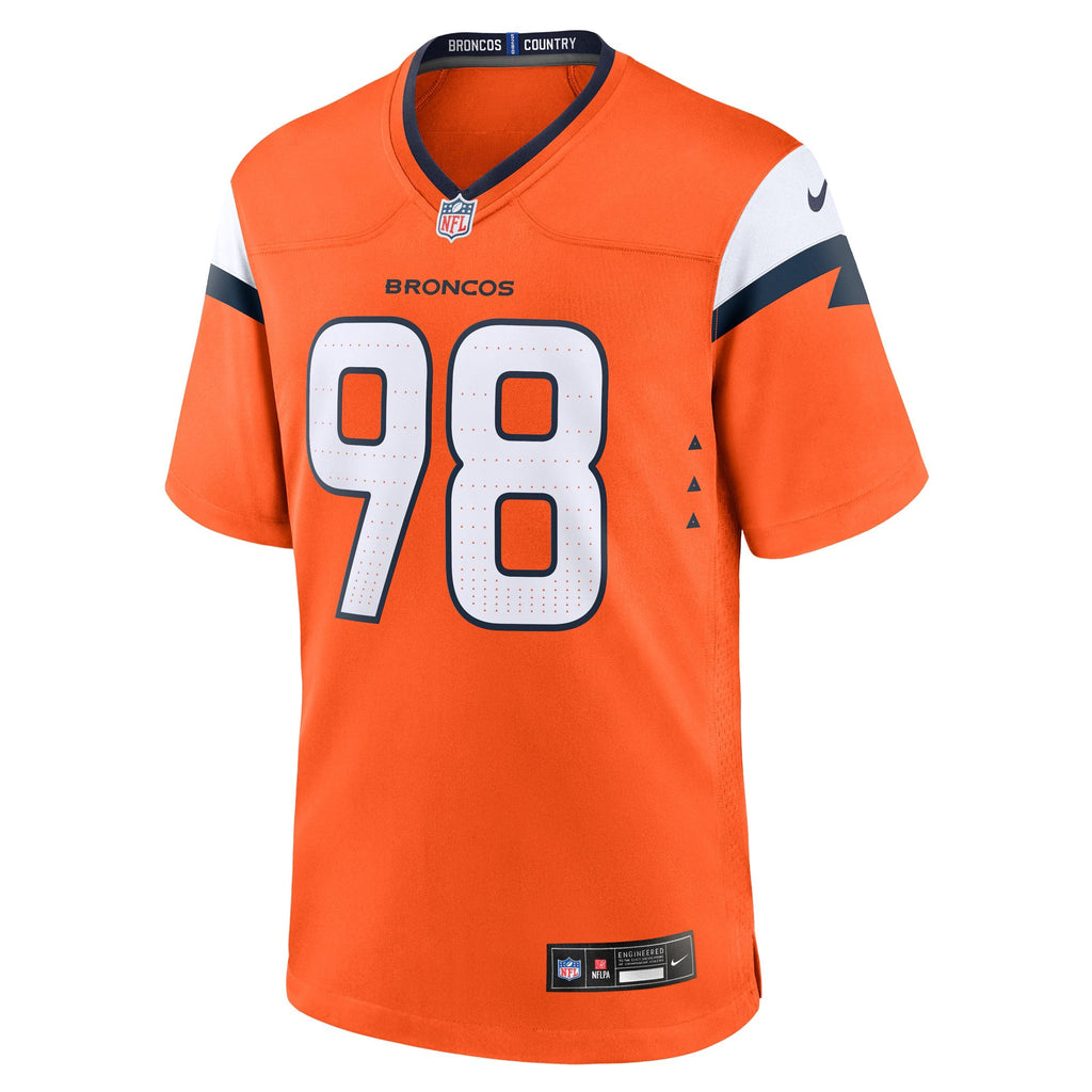 Denver Broncos John Franklin-Myers Orange Team Game Jersey