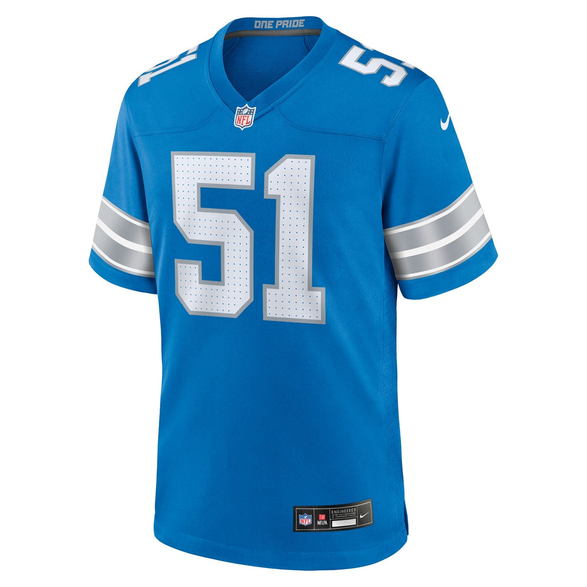 Detroit Lions Roy Lopez Blue Team Game Jersey