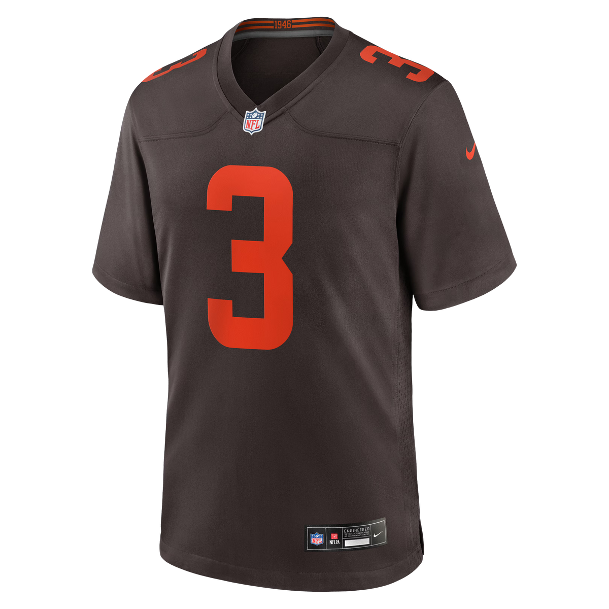 Cleveland Browns Jerry Jeudy Brown Alpha Dawg Game Jersey