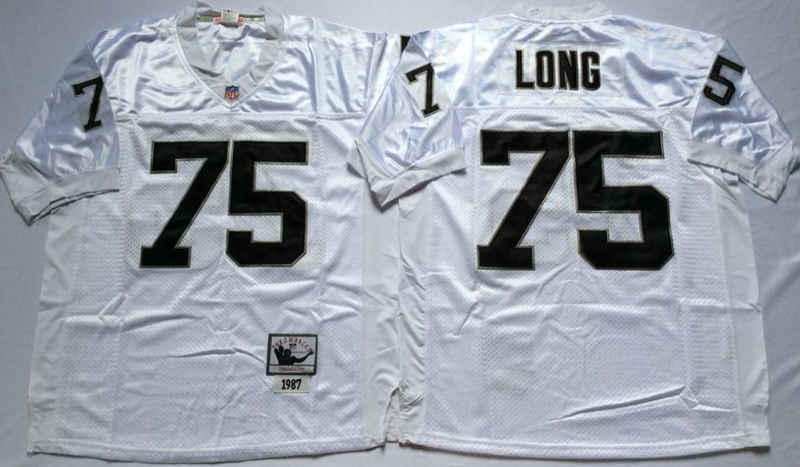 Men's Oakland Raiders Howie Long White Legacy Replica jersey