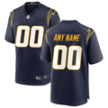 custom Los Angeles Chargers Navy Alternate Game jersey