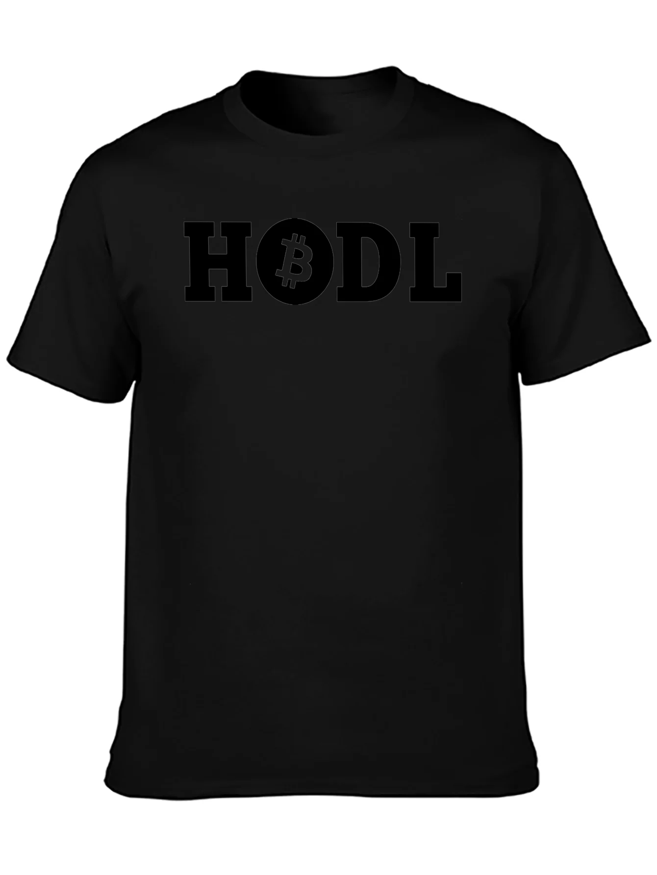 HODL Bitcoin Graphic Black T-Shirt