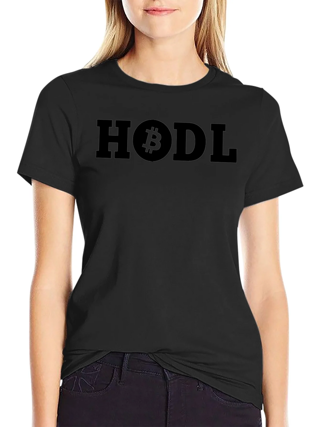 HODL Bitcoin Graphic Black T-Shirt