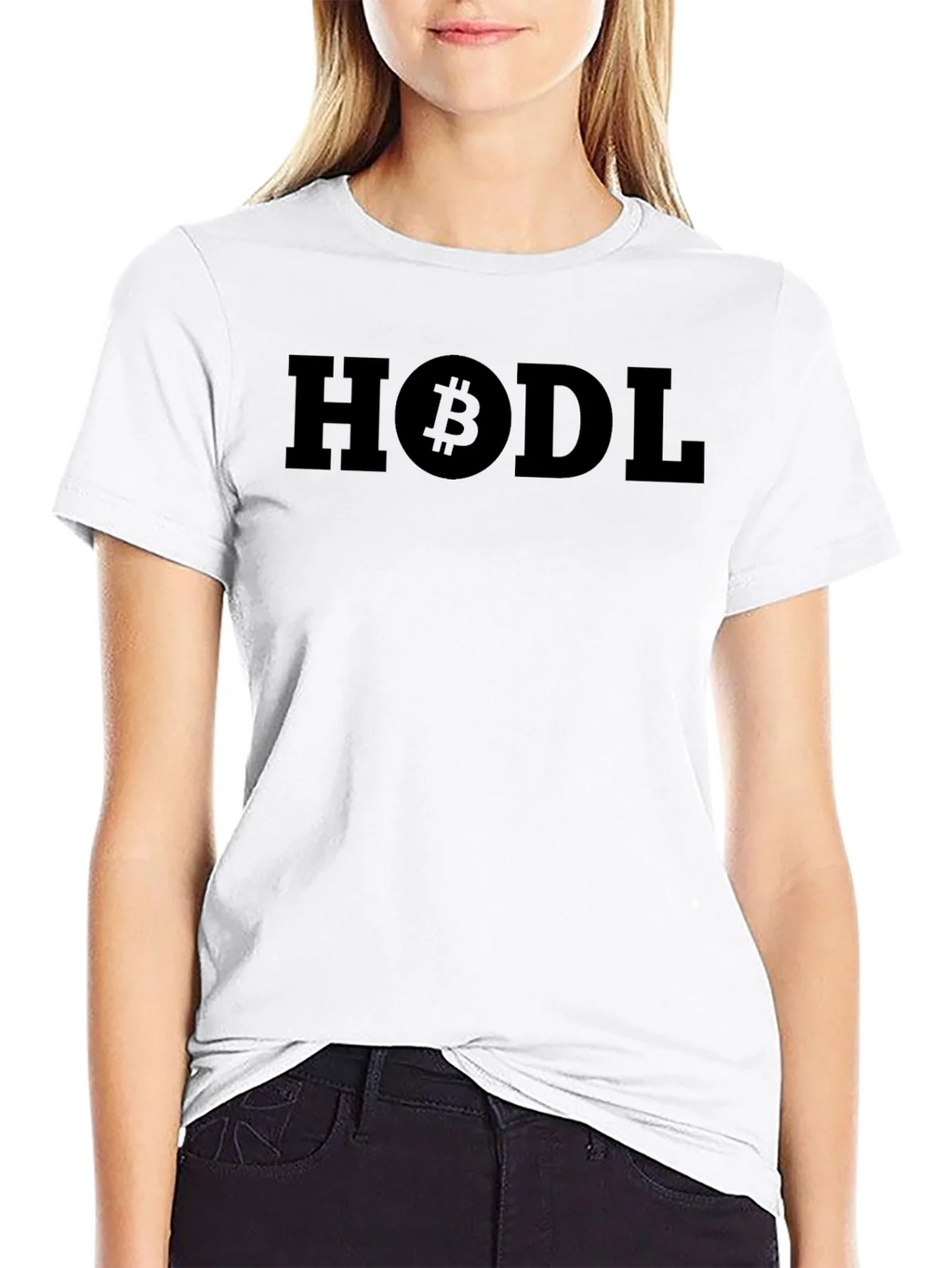 HODL Bitcoin Graphic Black T-Shirt