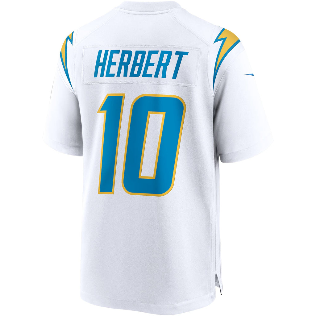 Los Angeles Chargers Justin Herbert White Game Jersey