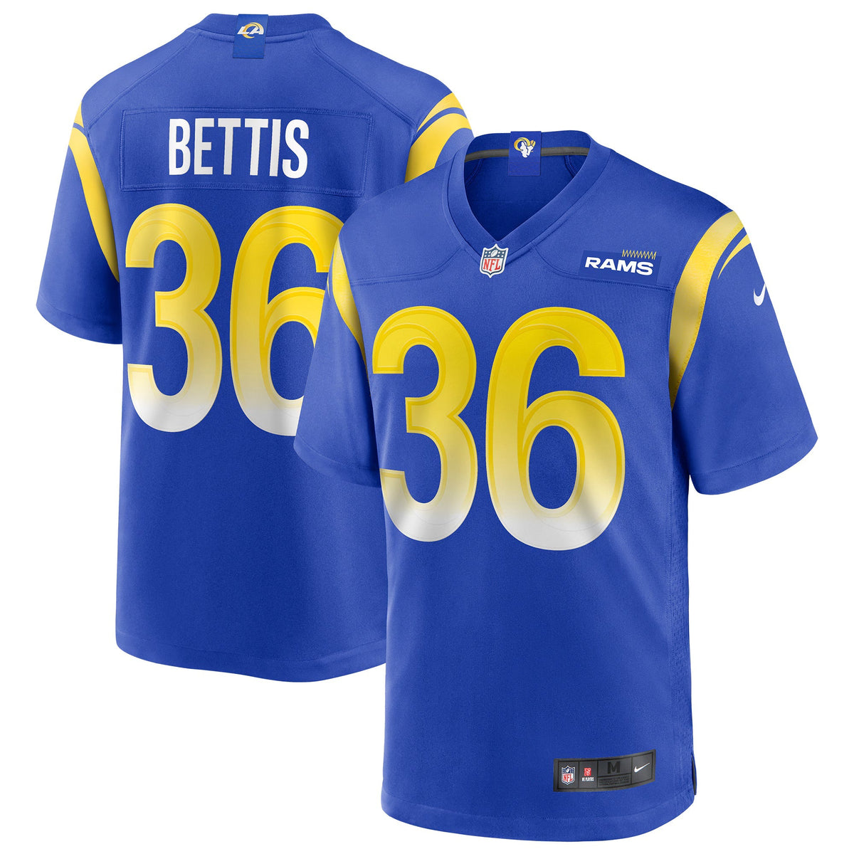 Los Angeles Rams Jerome Bettis Royal Game Retired Player Jersey