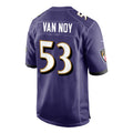 B.Ravens #53 Kyle Van Noy Purple Game Player Jersey Stitched American Football Jerseys