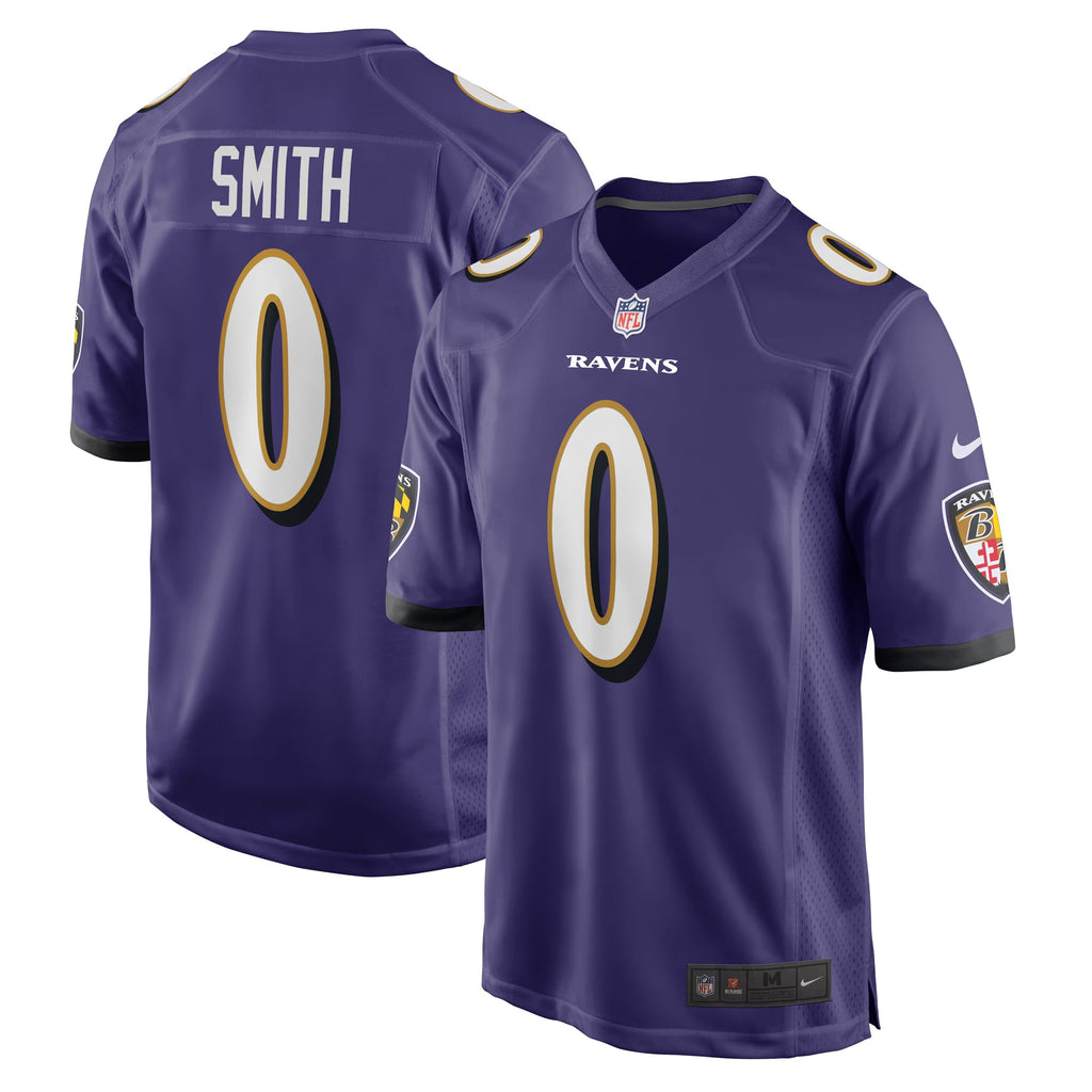 Baltimore Ravens Roquan Smith Purple Team Game Jersey