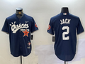 Men's Houston Astros #2 Navy Game Player jersey