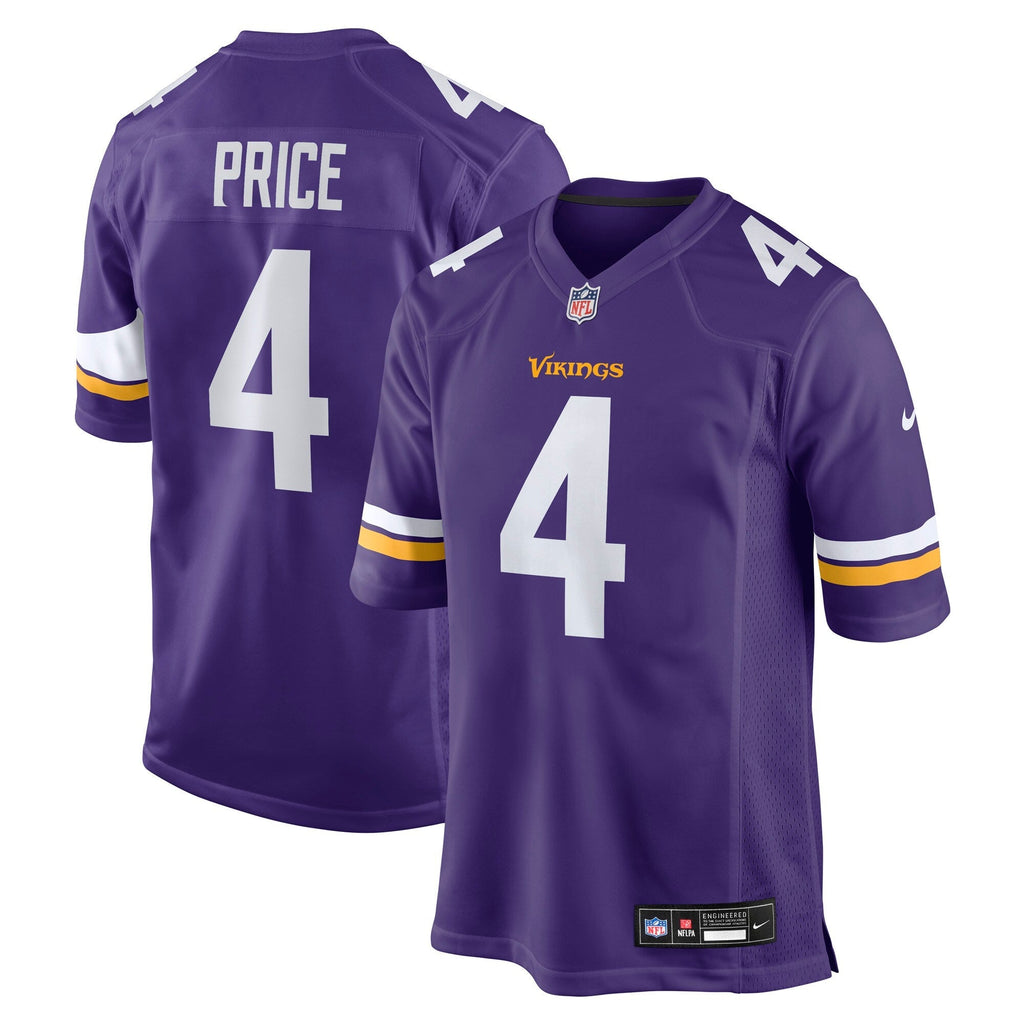 Minnesota Vikings Myles Price Purple Team Game Jersey