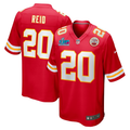 Men's Kansas City Chiefs Justin Reid #20 Red Super Bowl LVII Patch Game Jersey1