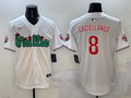 Men's Philadelphia Phillies Nick Castellanos #8 White Game jersey
