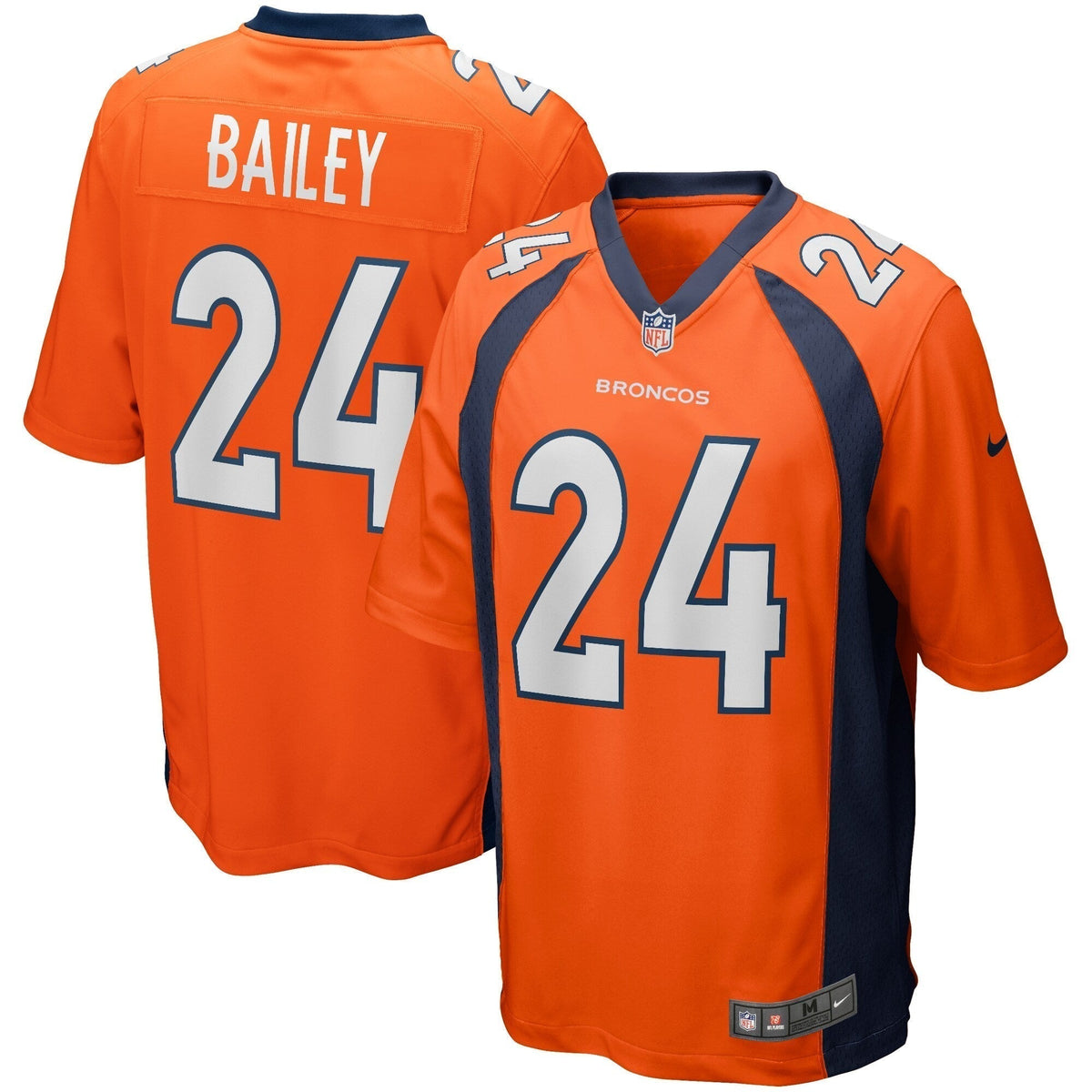 Champ Bailey Denver Broncos Nike Game Retired   Jersey - Orange