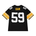 P.Steelers #59 Jack Ham Black Limited/Replica Stitched American Football Jerseys