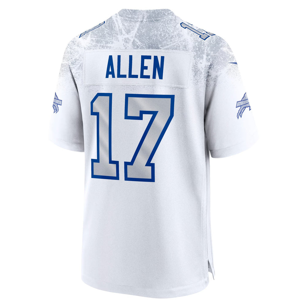 Buffalo Bills Josh Allen White 2025 Rivalries Collection Game Jersey