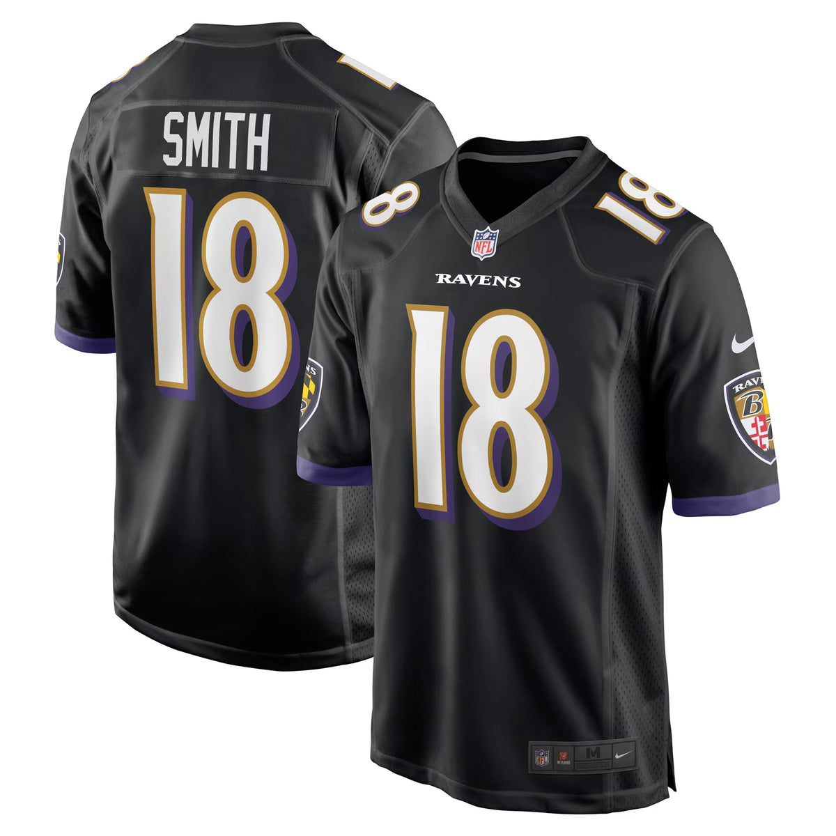 Baltimore Ravens Roquan Smith Black Alternate Game Jersey