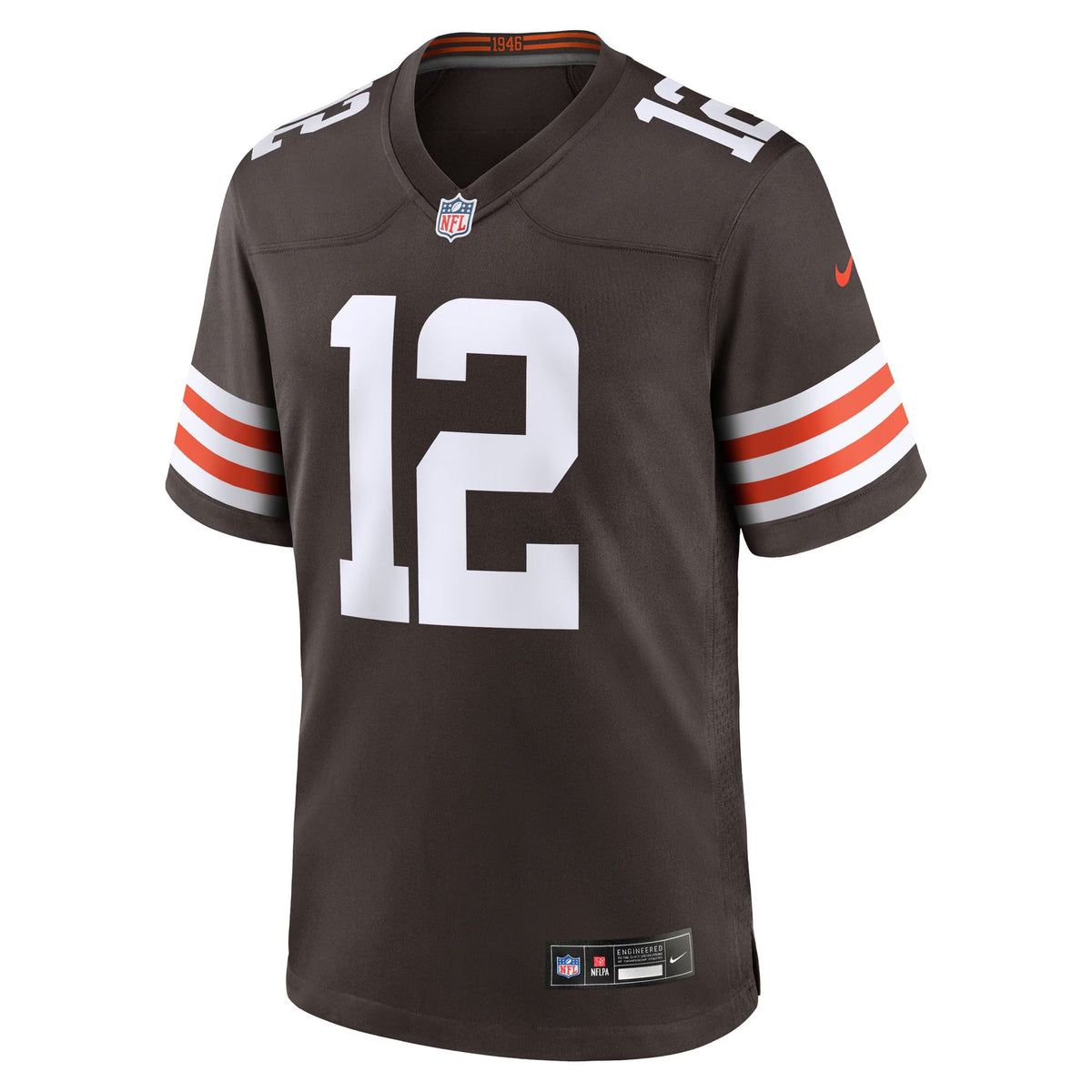 Cleveland Browns Shedeur Sanders Brown 2025 NFL Draft Game Jersey