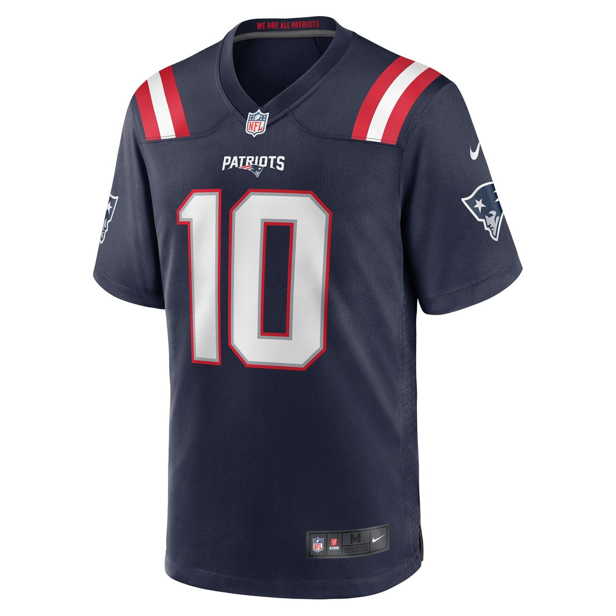 New England Patriots Drake Maye Navy Player Game Jersey