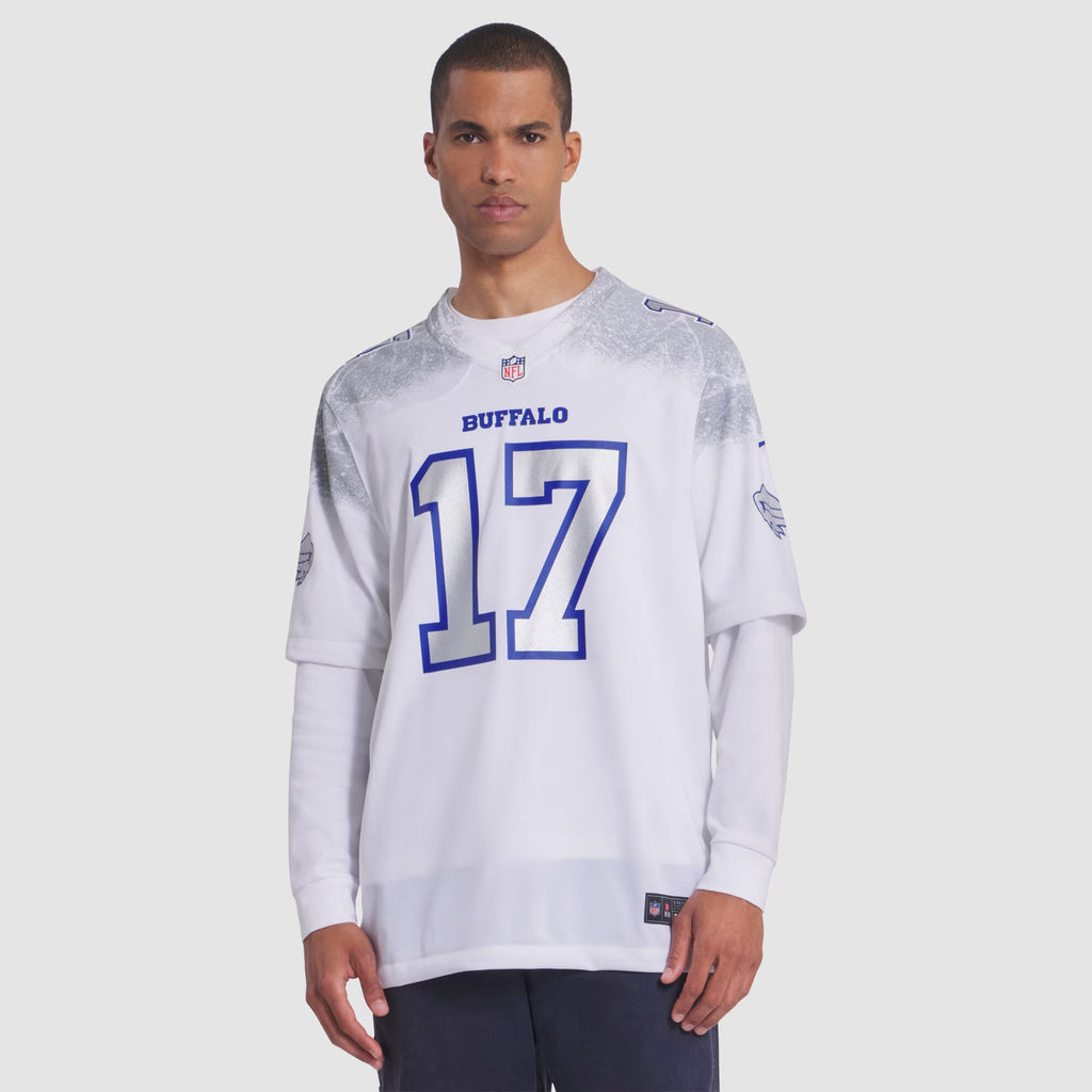 Buffalo Bills Josh Allen White 2025 Rivalries Collection Game Jersey