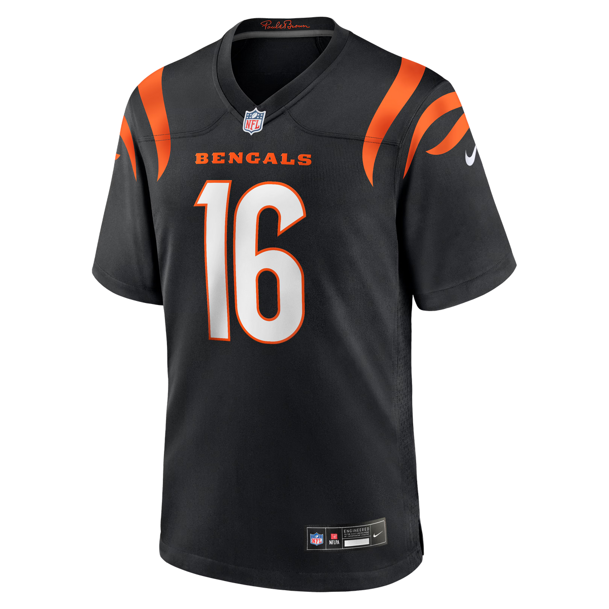 Cincinnati Bengals Joe Flacco Black Team Game Jersey