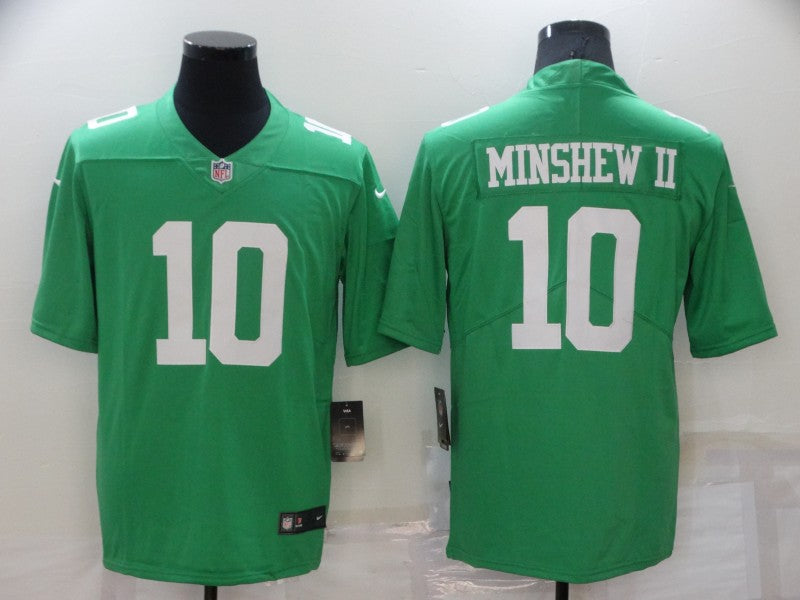 Men's Philadelphia Eagles Gardner Minshew II #10 Kelly Green Game jersey