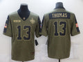 Men's New Orleans Saints Michael Thomas #13 Brown Game Player jersey