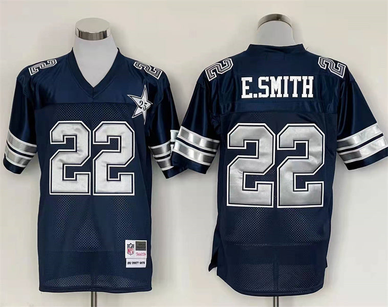 Men's Dallas Cowboys Emmitt Smith Navy Legacy Replica Player jersey