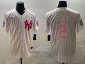 Men's New York Yankees Derek Jeter #2 White Team Game Jersey