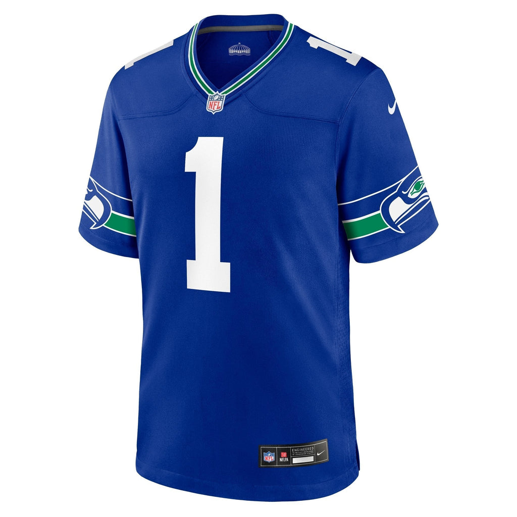 Men's Nike Warren Moon Royal Seattle Seahawks Retired Player Alternate Game Jersey