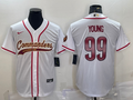 Men's Washington Commanders Chase Young #99 White Game jersey Joint Edition