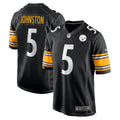 Pittsburgh Steelers Cameron Johnston Black Game Jersey