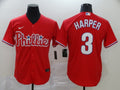 Men's Philadelphia Phillies #3 Bryce Harper  Red jersey