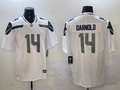 Men's Seattle Seahawks Sam Darnold #14 White Game Player Jersey1