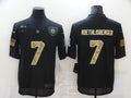 Men's Pittsburgh Steelers #7 Ben Roethlisberger Black Game Player jersey