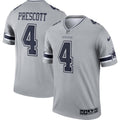 Dallas Cowboys Dak Prescott Gray Inverted Legend Player Performance Top