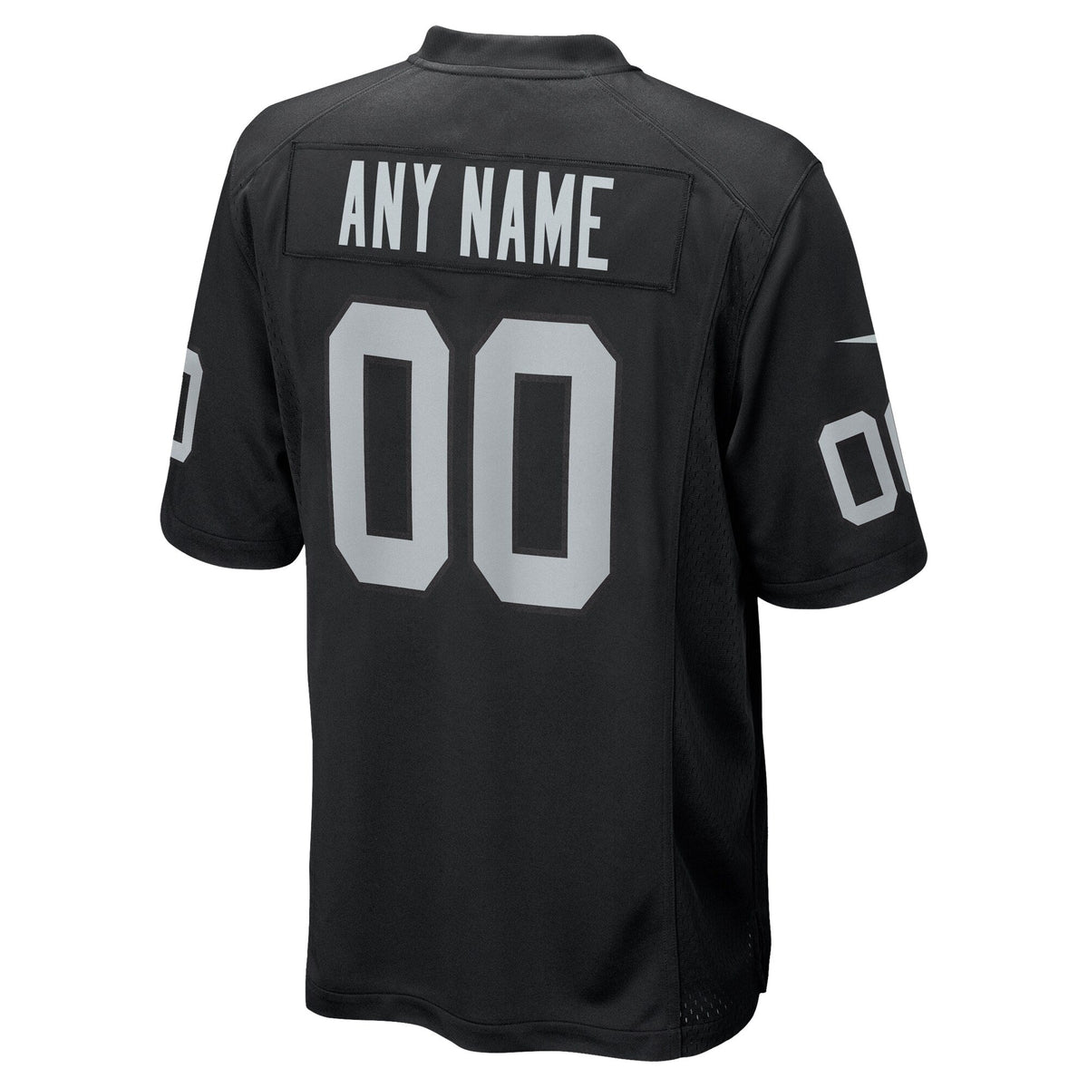Las Vegas Raiders Black Custom Game Jersey