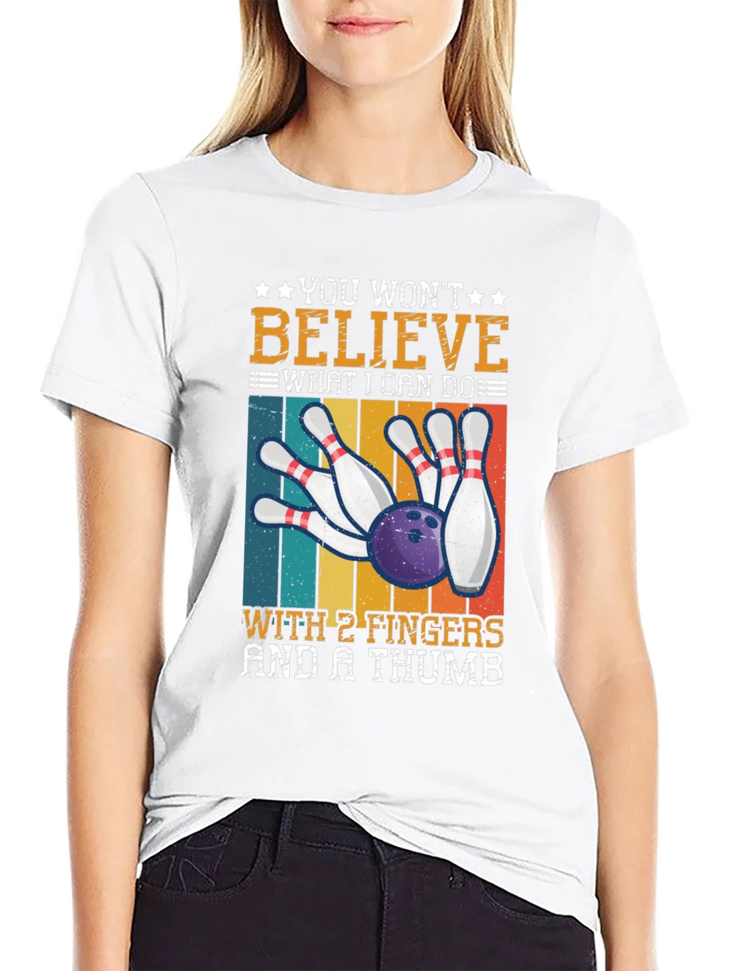 Bowling with 2 Fingers & A Thumb T-Shirt