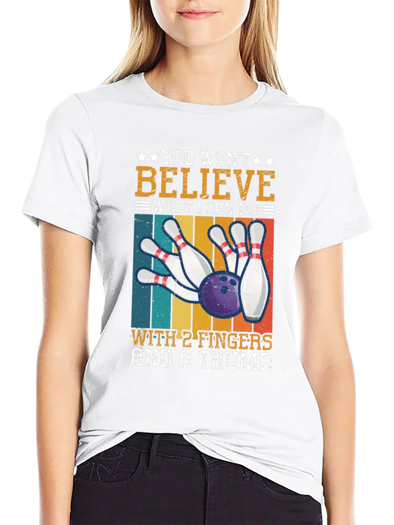 Bowling with 2 Fingers & A Thumb T-Shirt