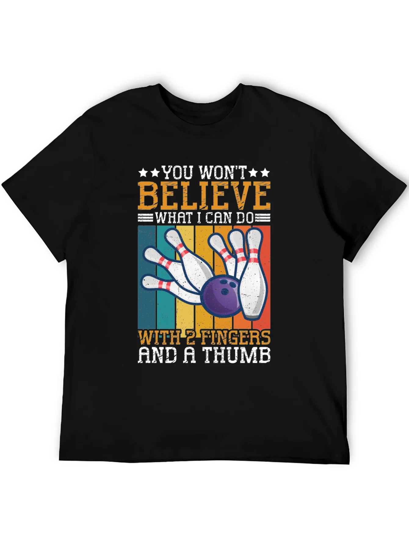 Bowling with 2 Fingers & A Thumb T-Shirt
